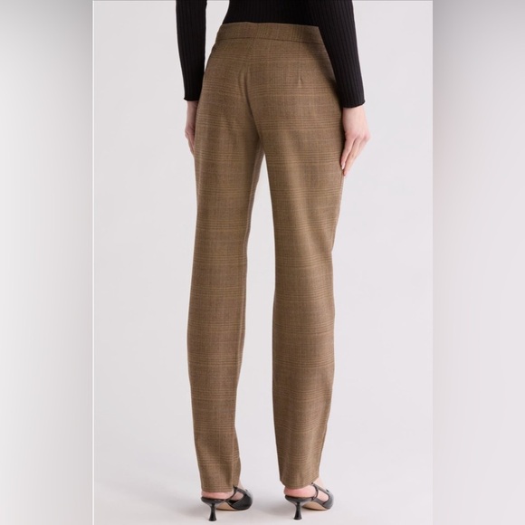 NWT Rag & Bone Rebecca Plaid Wool Pants, Brown/Beige, Straight Leg, Size 4 - Picture 4 of 14